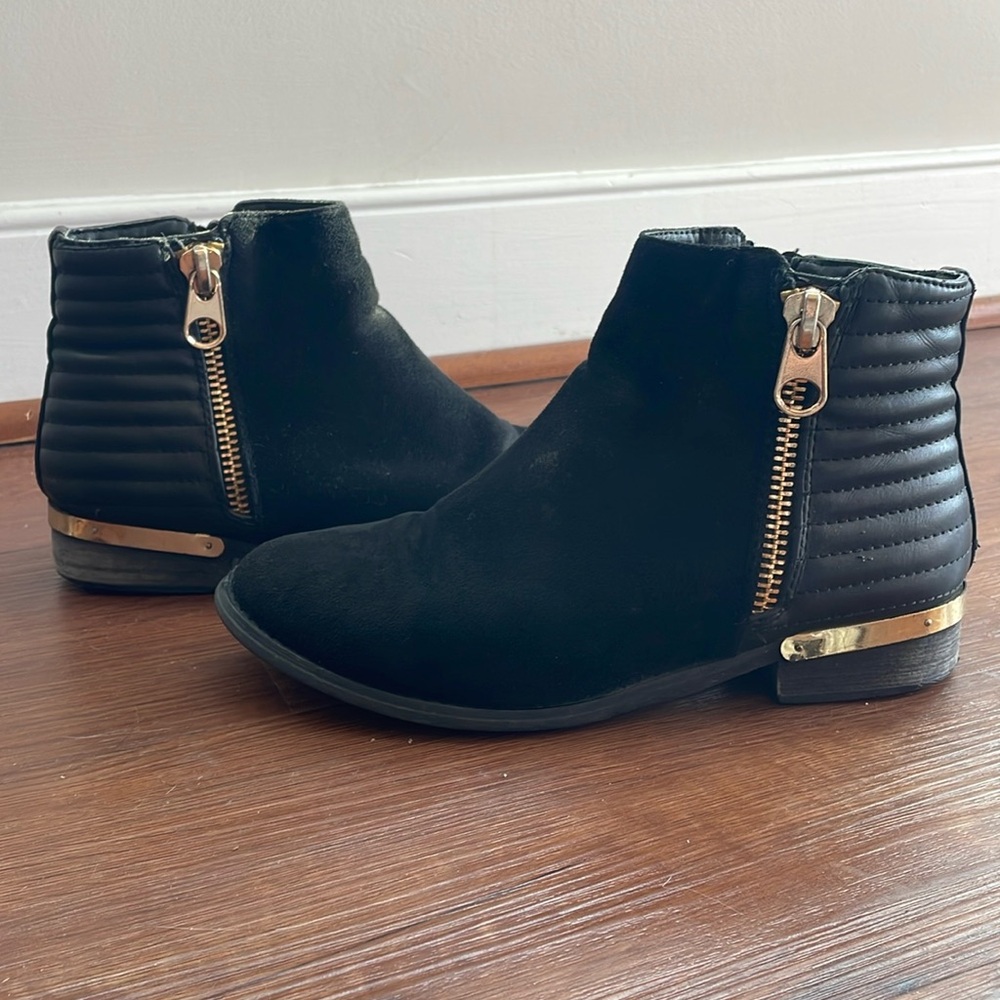 Black & Gold Booties